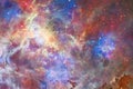 Nebula and galaxies in space. Elements of this image furnished by NASA Royalty Free Stock Photo