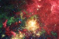 Nebula and galaxies in space. Elements of this image furnished by NASA Royalty Free Stock Photo