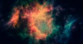 Nebula and galaxies in space Royalty Free Stock Photo