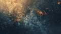 Nebula Galaxy Background: Abstract Cosmic Dust Cloud, Universe Space Backdrop For Sci-Fi, Fantasy Projects Royalty Free Stock Photo