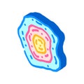 nebula galaxy isometric icon vector illustration Royalty Free Stock Photo