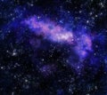 Nebula gas cloud in deep outer space