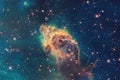 Nebula an interstellar cloud of star dust. Outer space image. Elements of this image furnished by NASA Royalty Free Stock Photo