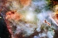 Nebula an interstellar cloud of star dust. Outer space image. Elements of this image furnished by NASA Royalty Free Stock Photo