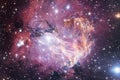 Nebula an interstellar cloud of star dust. Outer space image Royalty Free Stock Photo