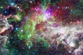 Nebula an interstellar cloud of star dust. Outer space image Royalty Free Stock Photo
