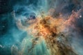 nebula with intricate, wispy structures and stars in the background