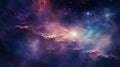 Glowing Nebula And Stars: A Realistic Hyper-detail Space Art