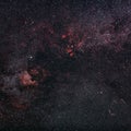 Nebula in the sky, astrophotography in Alava, Spain Royalty Free Stock Photo