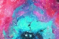 Nebula. space. stars . galaxies. acrylic. constellations. starry skyÃÅ½ space oil on canvas. abstraction brush strokes Royalty Free Stock Photo