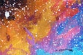 Nebula. space. stars . galaxies. acrylic. constellations. starry skyÃÅ½ space oil on canvas. abstraction brush strokes Royalty Free Stock Photo