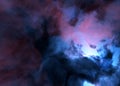 Nebula space stars sky CG illustration Royalty Free Stock Photo