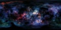 Nebula and Stars in Deep Space 360 Degree HDRI Environment Panorama