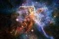 Nebulae and many stars in outer space. Elements of this image furnished by NASA