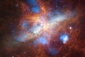 Nebulae and many stars in outer space. Elements of this image furnished by NASA