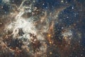 Nebulae and stars in deep space. Cosmic art, science fiction wallpaper Royalty Free Stock Photo