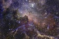 Nebulae and stars in outer space. Elements of this image furnished by NASA