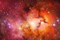 Nebulae and stars in outer space. Elements of this image furnished by NASA