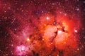 Nebulae and stars in outer space. Elements of this image furnished by NASA