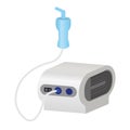 Nebulizer from asthma and respiratory diseases in vector Royalty Free Stock Photo