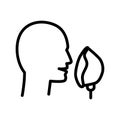 Nebulizer icon. Line element from medical equipment collection. Linear Nebulizer icon sign for web design