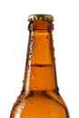 Neck of beer bottle Royalty Free Stock Photo