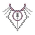 Neck design in ethnic style for fashion