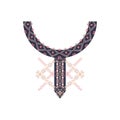 Neck design in ethnic style for fashion