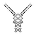 Neck design in ethnic style for fashion