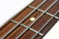 Neck of an electric bass guitar Royalty Free Stock Photo