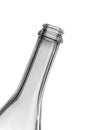 The neck of an empty bottle at an angle Royalty Free Stock Photo