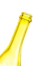 The neck of an empty bottle at an angle Royalty Free Stock Photo