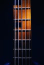 Neck of Five Strings Bass Guitar Royalty Free Stock Photo