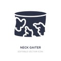 neck gaiter icon on white background. Simple element illustration from Fashion concept