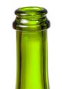 Neck of green bottle of champagne Royalty Free Stock Photo