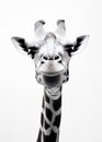 Neck head nature mammal giraffe safari animal wildlife wild african portrait tall africa Royalty Free Stock Photo