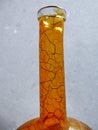 Neck of an old bottle craquelÃÂ¨ Royalty Free Stock Photo