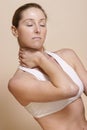 Neck pain Royalty Free Stock Photo
