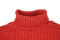 Neck of red sweater Royalty Free Stock Photo