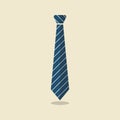 Neck tie vector illustration Royalty Free Stock Photo