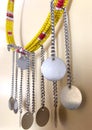 Necklace with African beads representing the culture