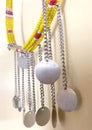 Necklace with African beads representing the culture