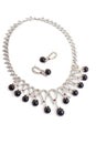 Necklace with black pearls Royalty Free Stock Photo