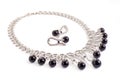 Necklace with black pearls Royalty Free Stock Photo