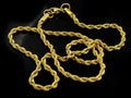 Necklace - Chain - Gold or silver Royalty Free Stock Photo