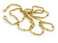 Necklace - Chain - Gold or silver Royalty Free Stock Photo