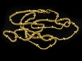 Necklace - Chain - Gold or silver Royalty Free Stock Photo