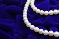 Necklace with a double strand of pearls