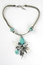 Necklace Fashion Jewelry Flower turquoiserkis