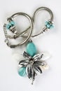 Necklace Fashion Jewelry Flower turquoiserkis